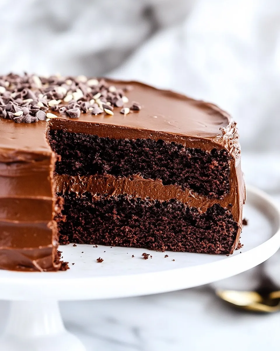 Best Classic Chocolate Cake shot