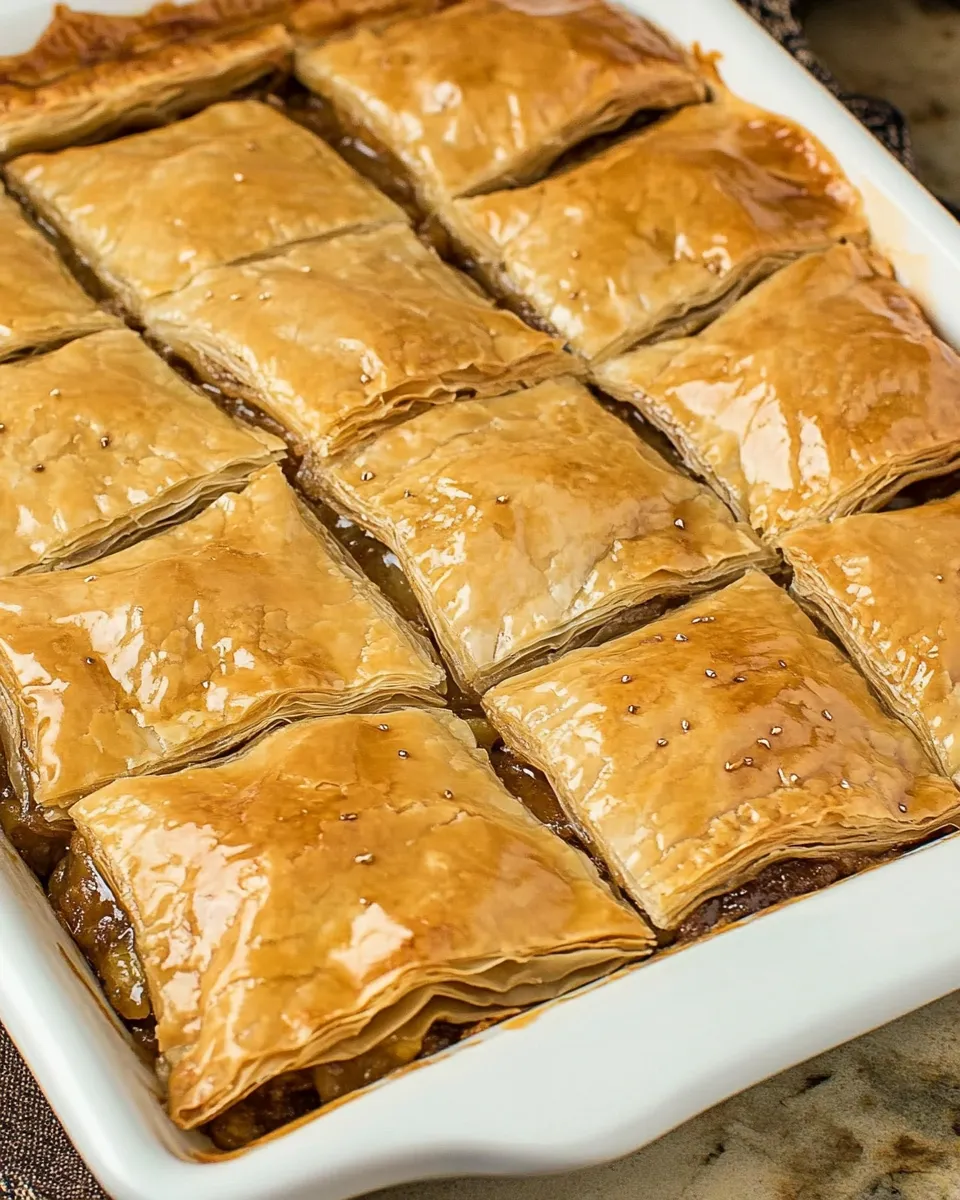 Homemade Classic Greek Baklava photo