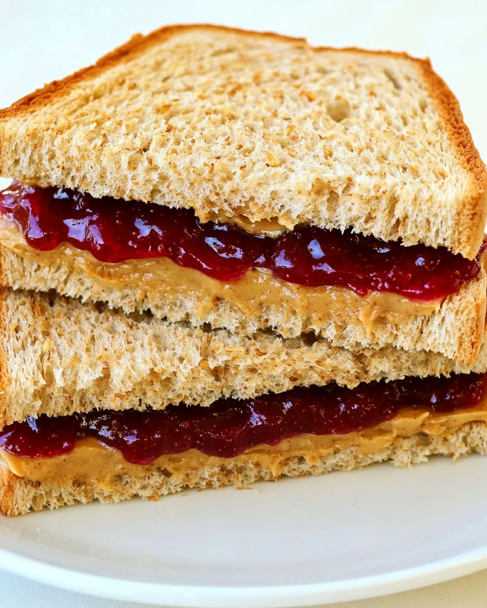 Homemade Clean Eating Almond Butter and Jelly Sandwich photo