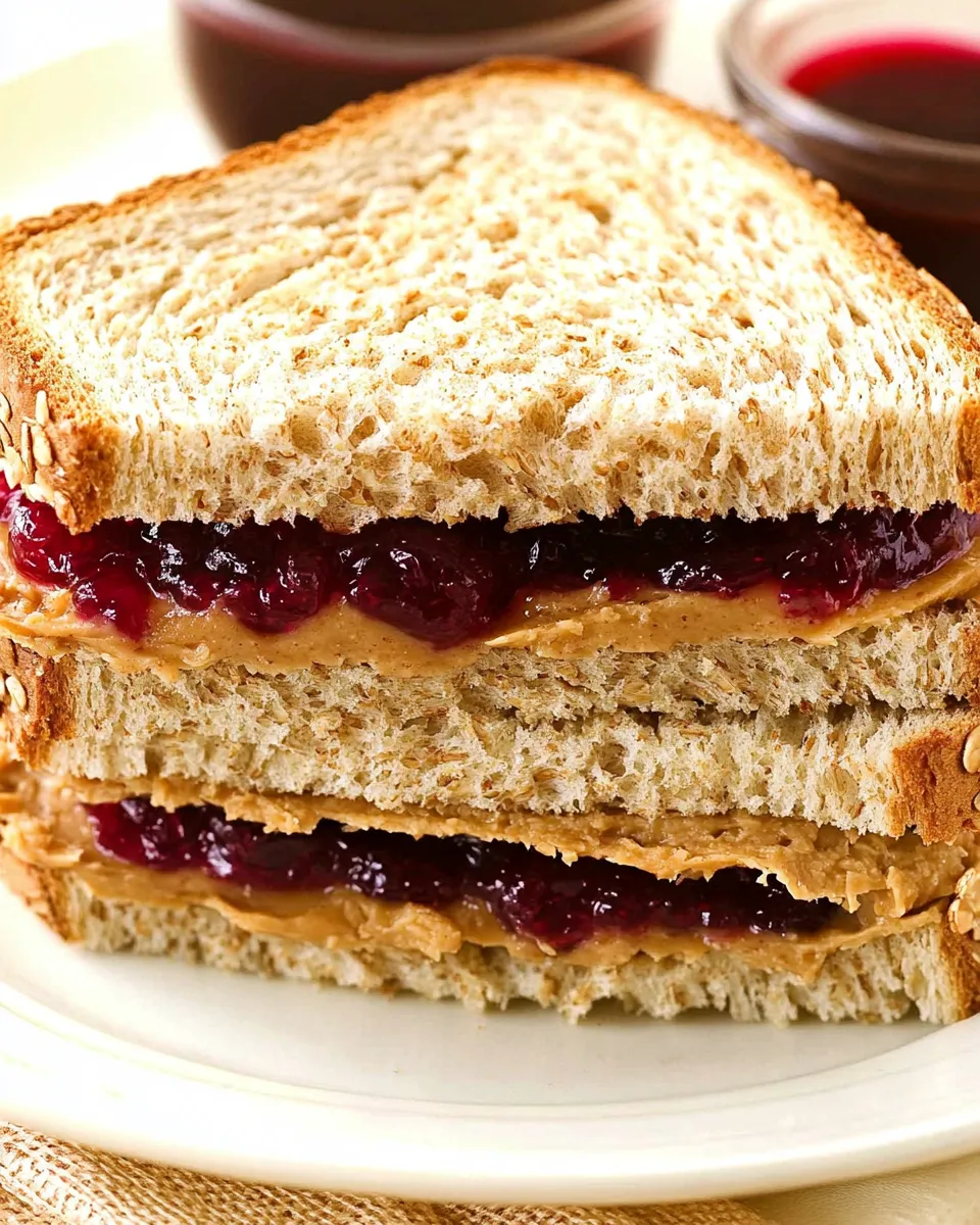 Classic Clean Eating Almond Butter and Jelly Sandwich image