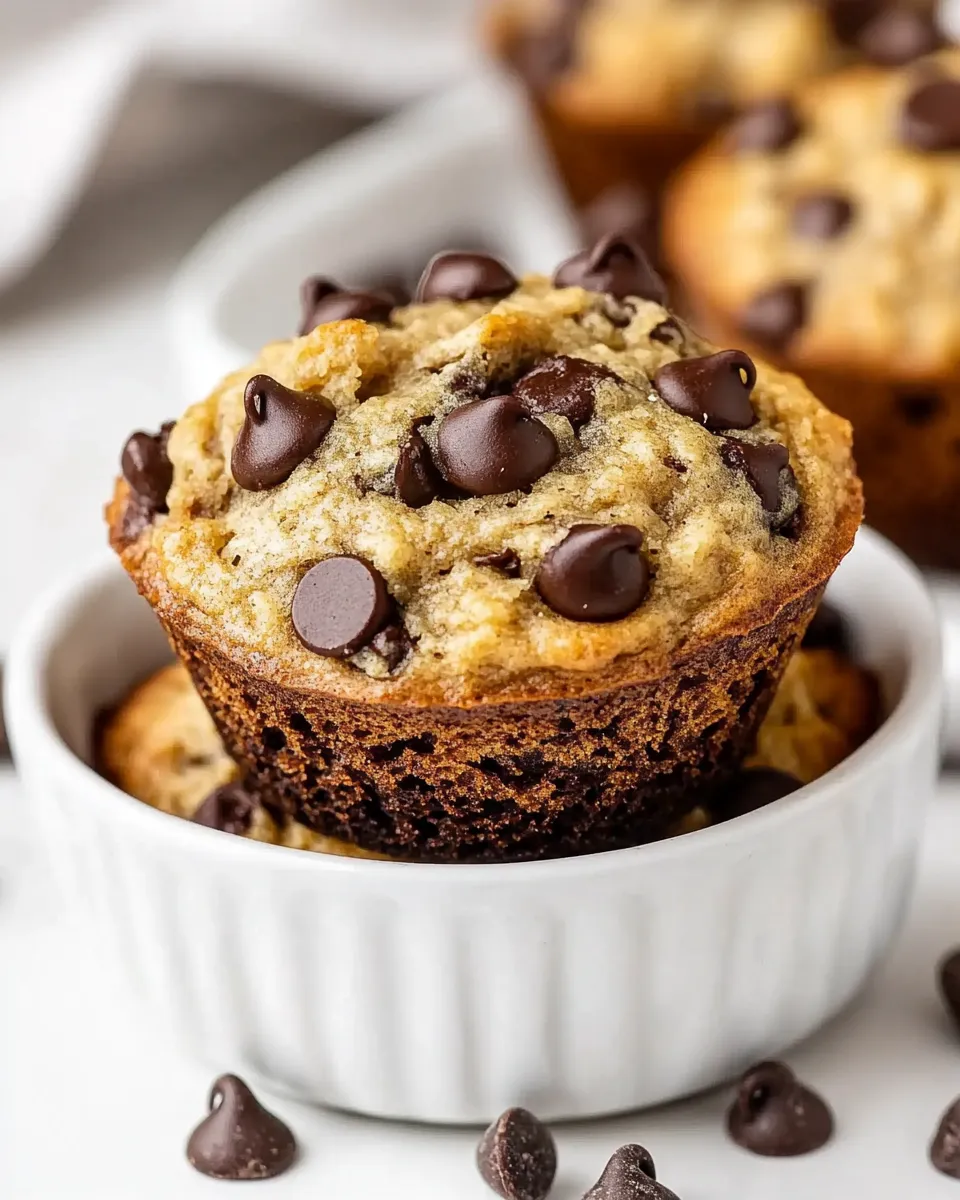 Delicious Coconut Banana Muffins with Chocolate Chips image