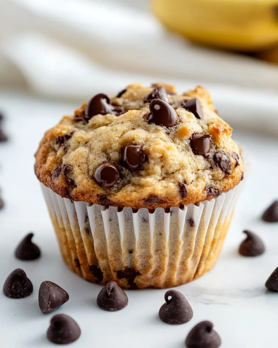 Easy Coconut Banana Muffins with Chocolate Chips recipe photo