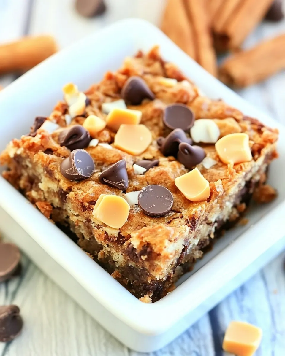 Easy Coconut Butterscotch Chocolate Chip Gooey Bars photo