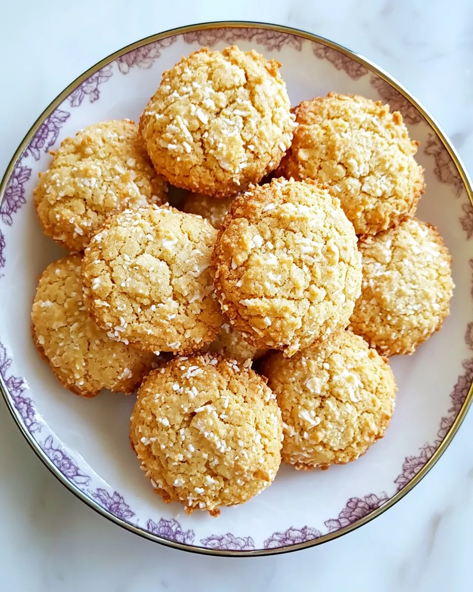 Homemade Coconut Cookies with Vanilla & Lime photo