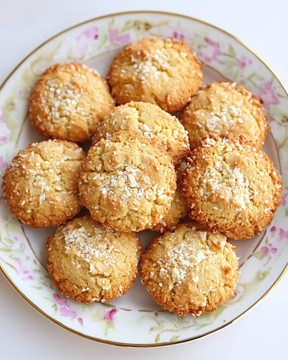 Easy Coconut Cookies with Vanilla & Lime dish photo