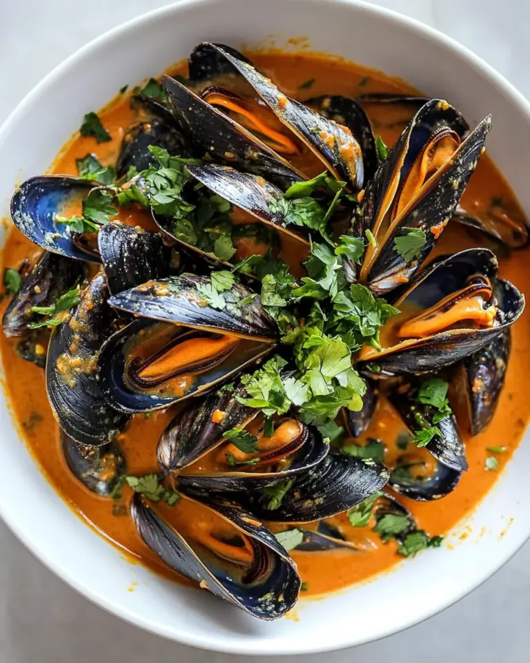 Homemade Coconut Curry Mussels photo