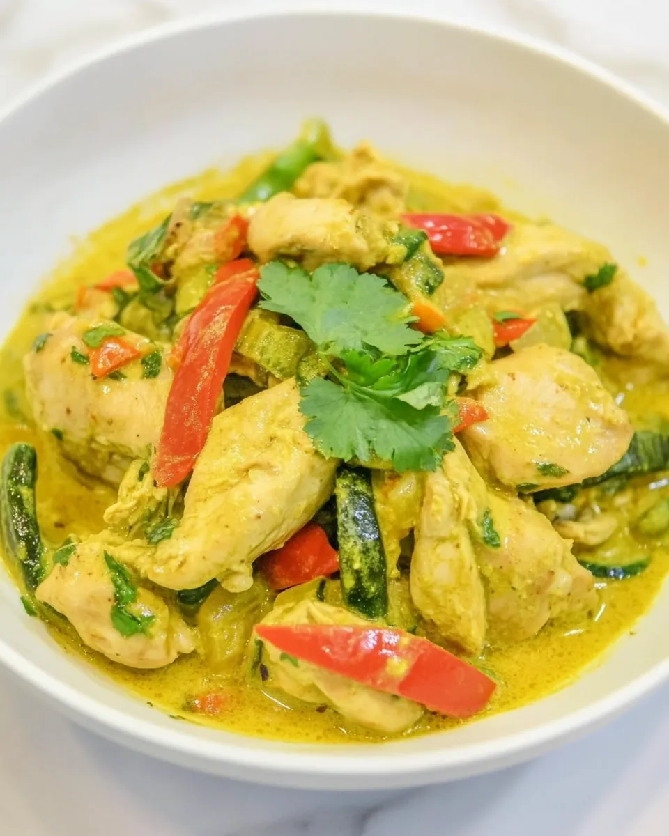 Delicious Coconut Ginger Chicken & Vegetables image