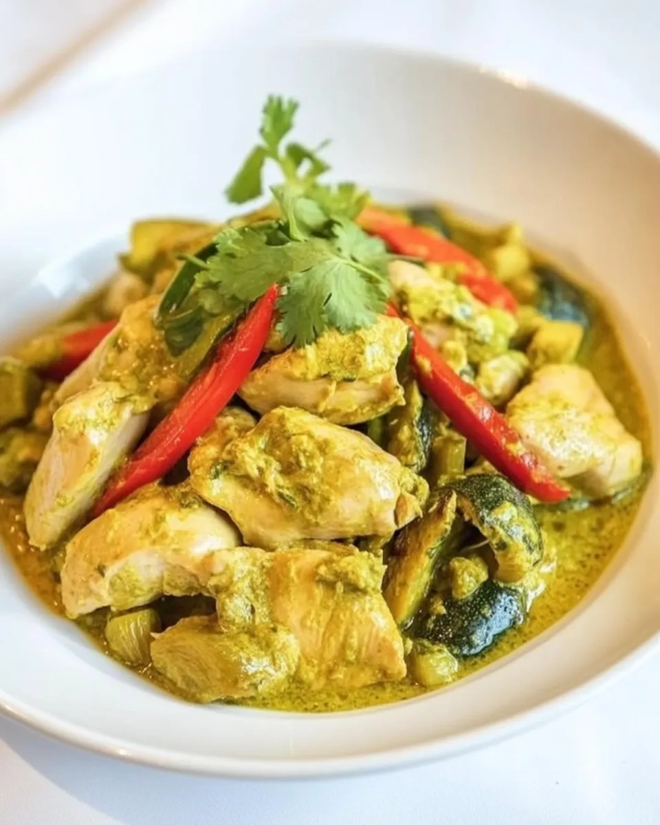 Quick Coconut Ginger Chicken & Vegetables shot