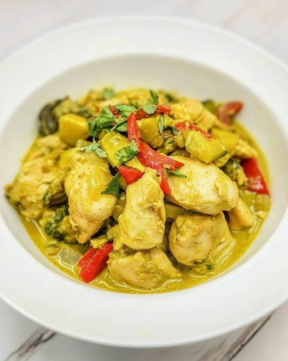 Healthy Coconut Ginger Chicken & Vegetables recipe photo