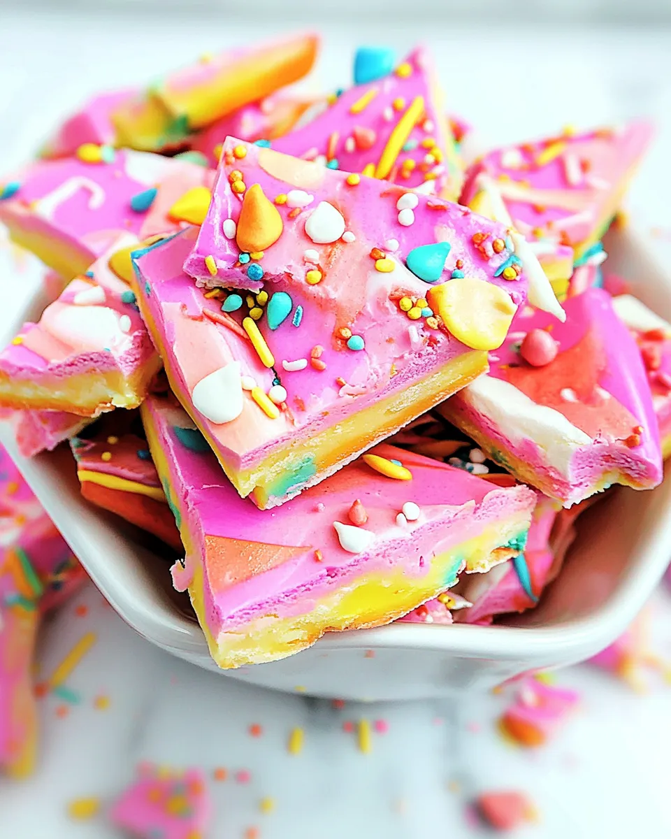 Easy Colorful Unicorn Bark photo