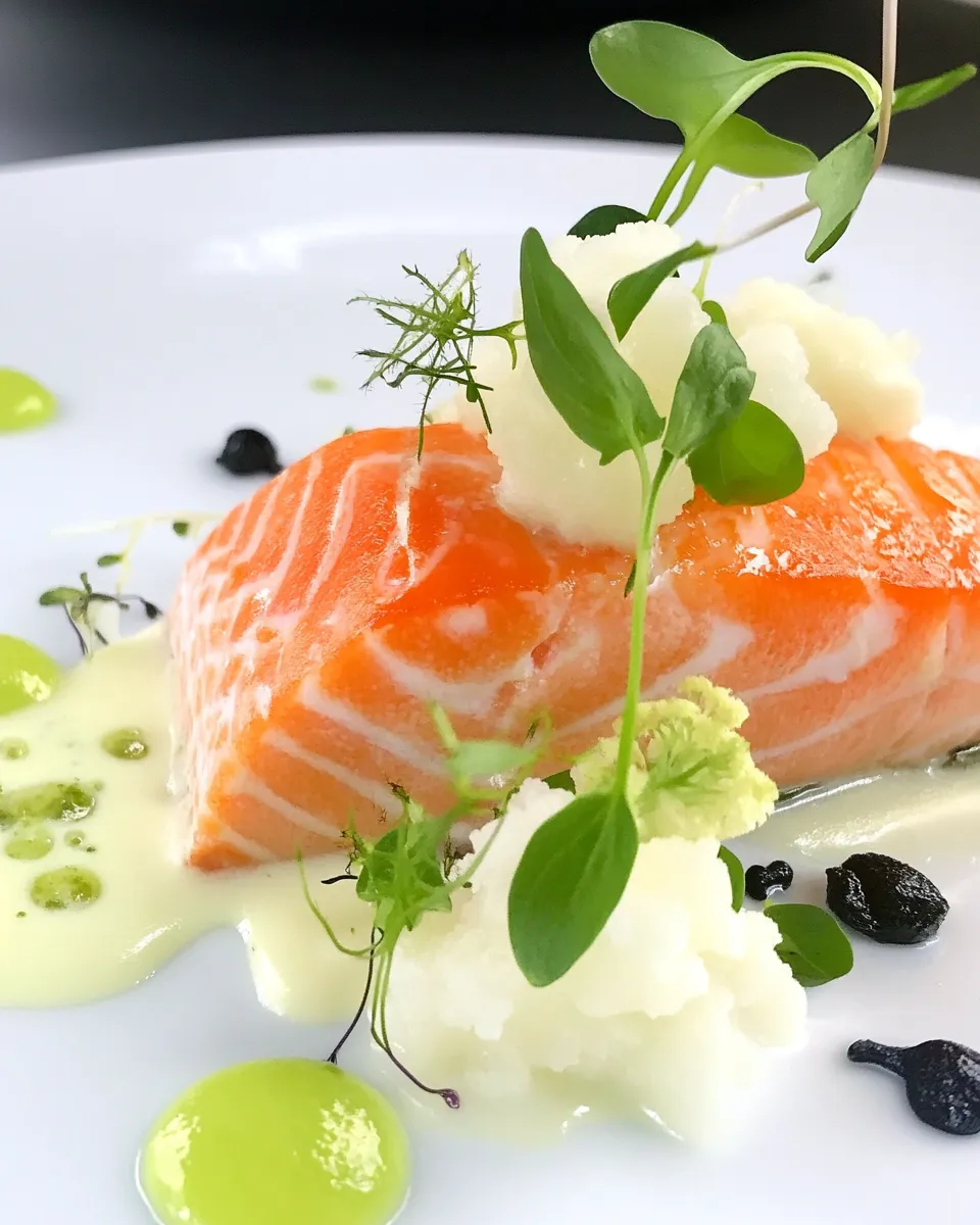 Homemade Confit Ocean Trout with Cauliflower Puree photo