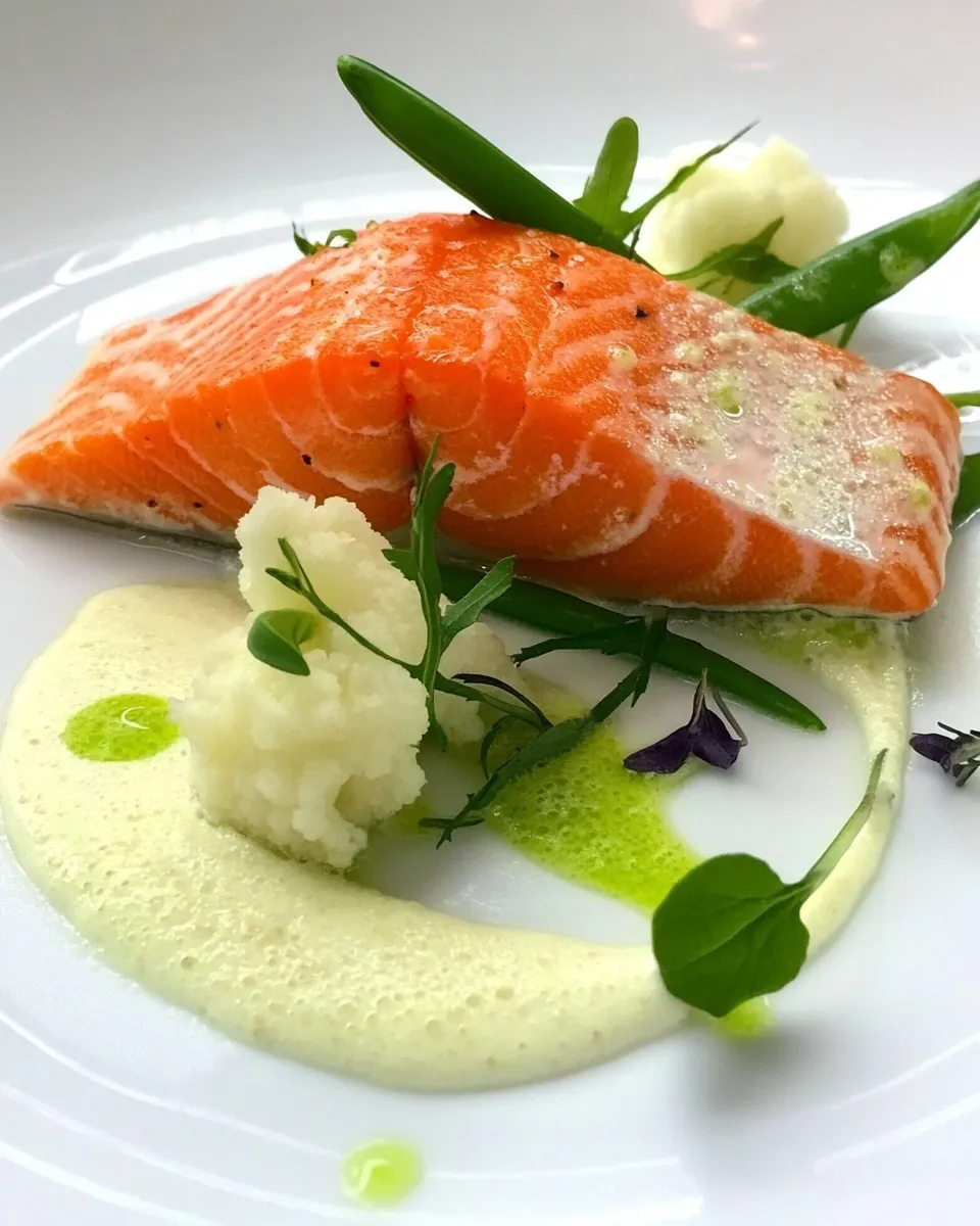 Easy Confit Ocean Trout with Cauliflower Puree recipe photo