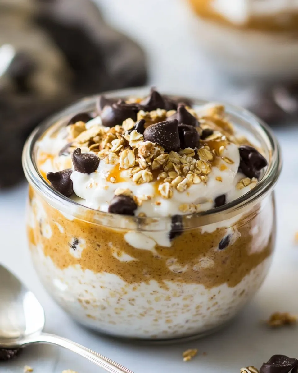 Easy Cookie Dough Overnight Oats recipe photo