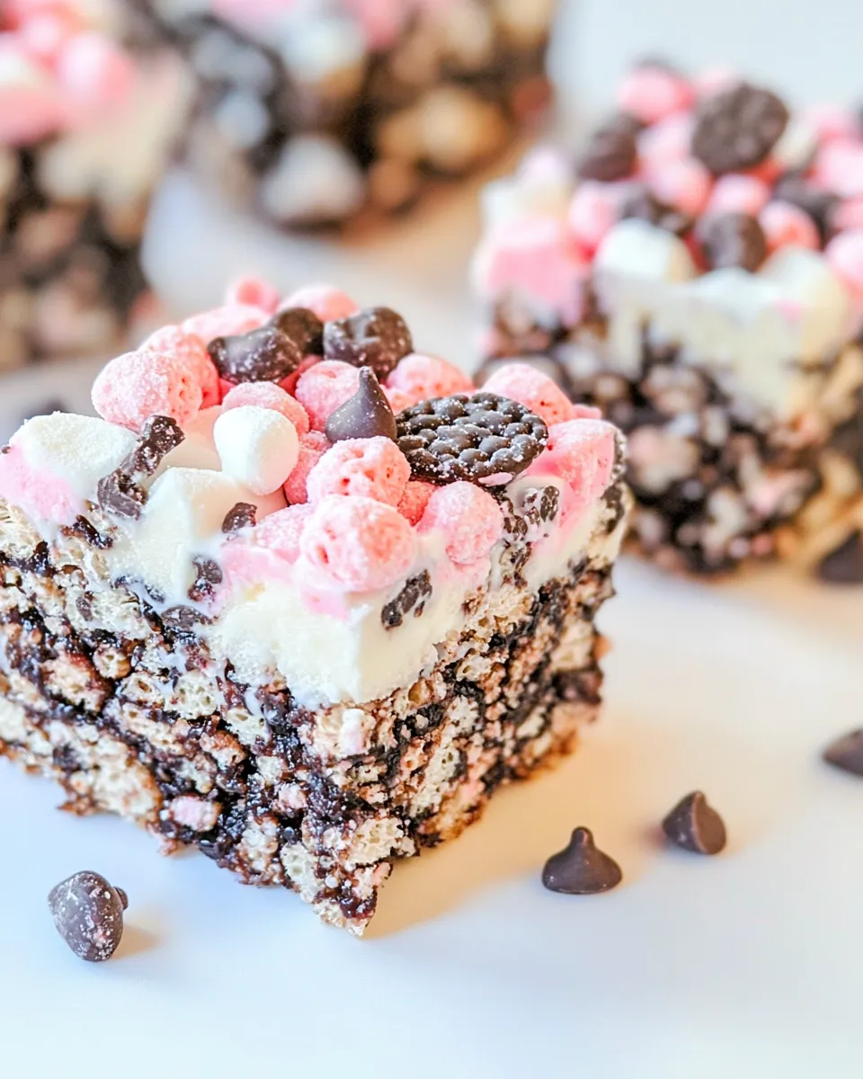 Easy Cookies And Cream Marshmallow Crispy Treats recipe photo