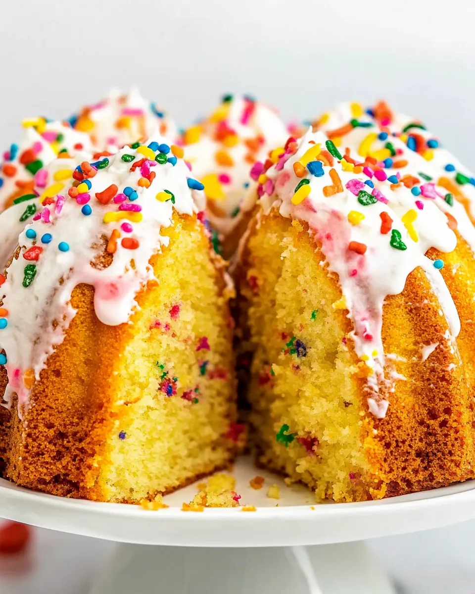Homemade Copycat Birthday Bundt Cake photo