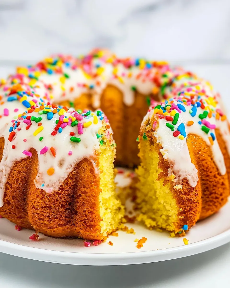 Easy Copycat Birthday Bundt Cake recipe photo