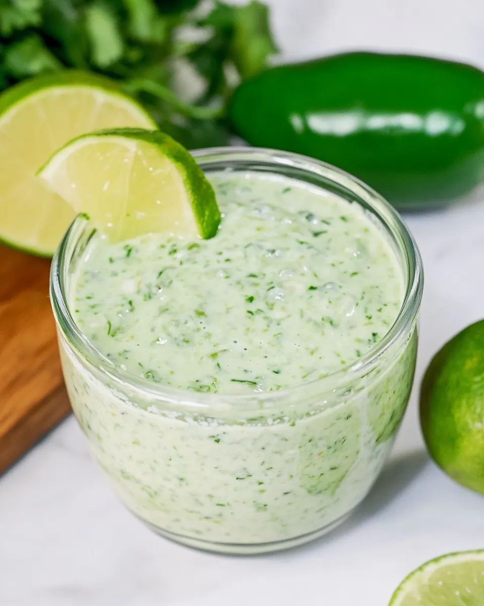 Homemade Copycat Cafe Rio Creamy Tomatillo Dressing (Better Than the Restaurant!) photo