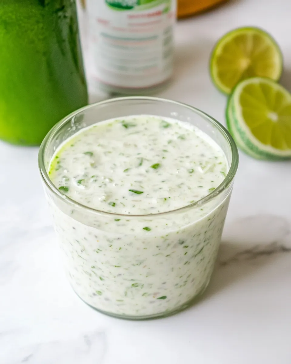 Delicious Copycat Cafe Rio Creamy Tomatillo Dressing (Better Than the Restaurant!) image