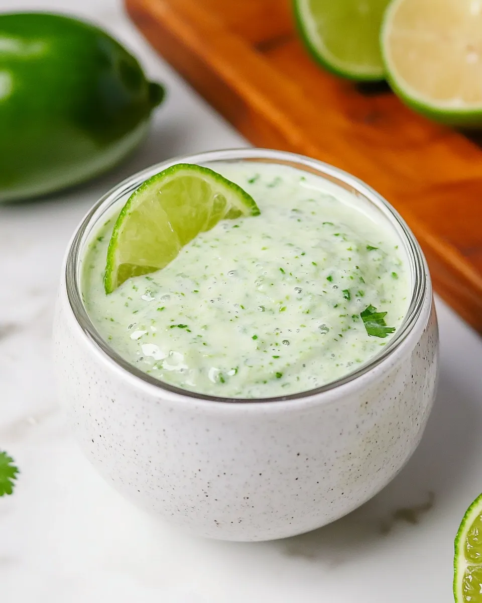 Savory Copycat Cafe Rio Creamy Tomatillo Dressing (Better Than the Restaurant!) shot