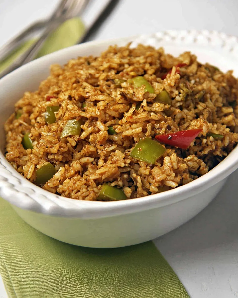 Savory Copycat Popeyes Cajun Rice shot