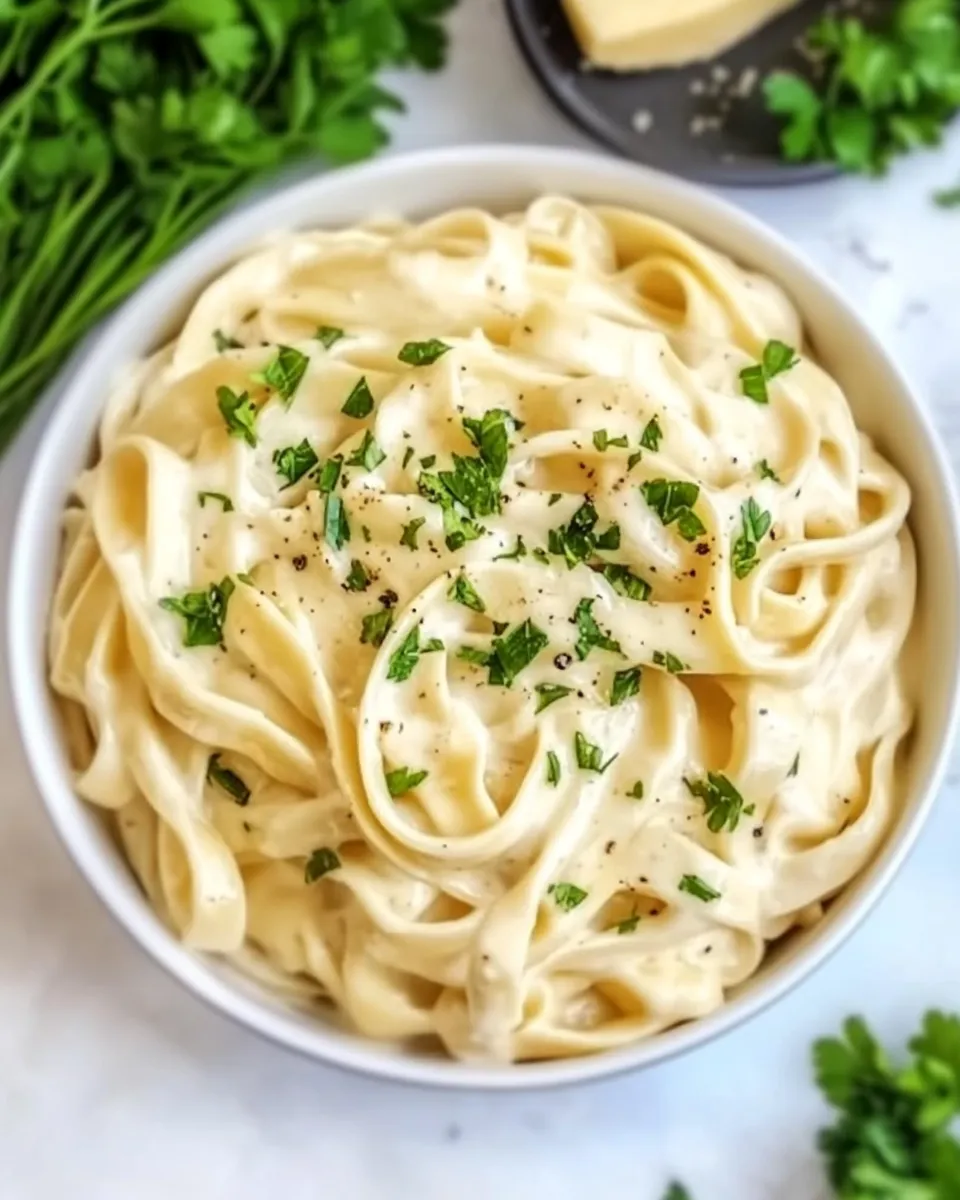 Delicious Cottage Cheese Alfredo image