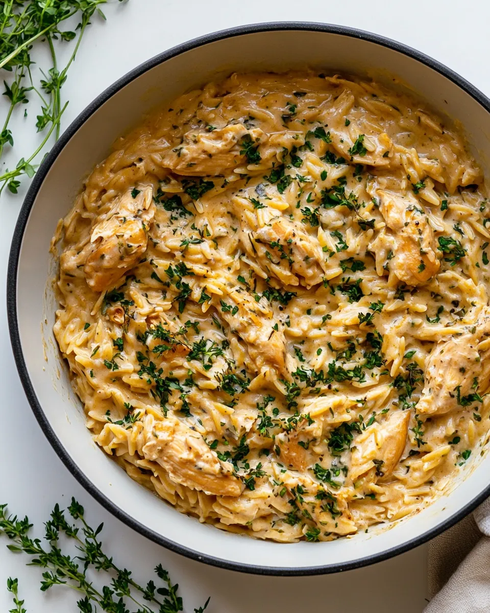 Classic Creamy Chicken Orzo image
