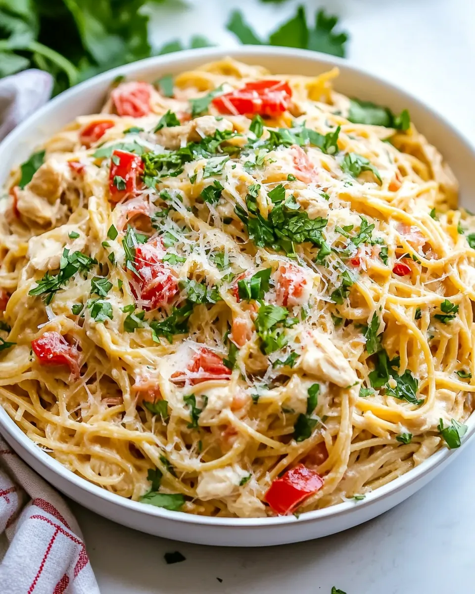 Classic Creamy Chicken Spaghetti image