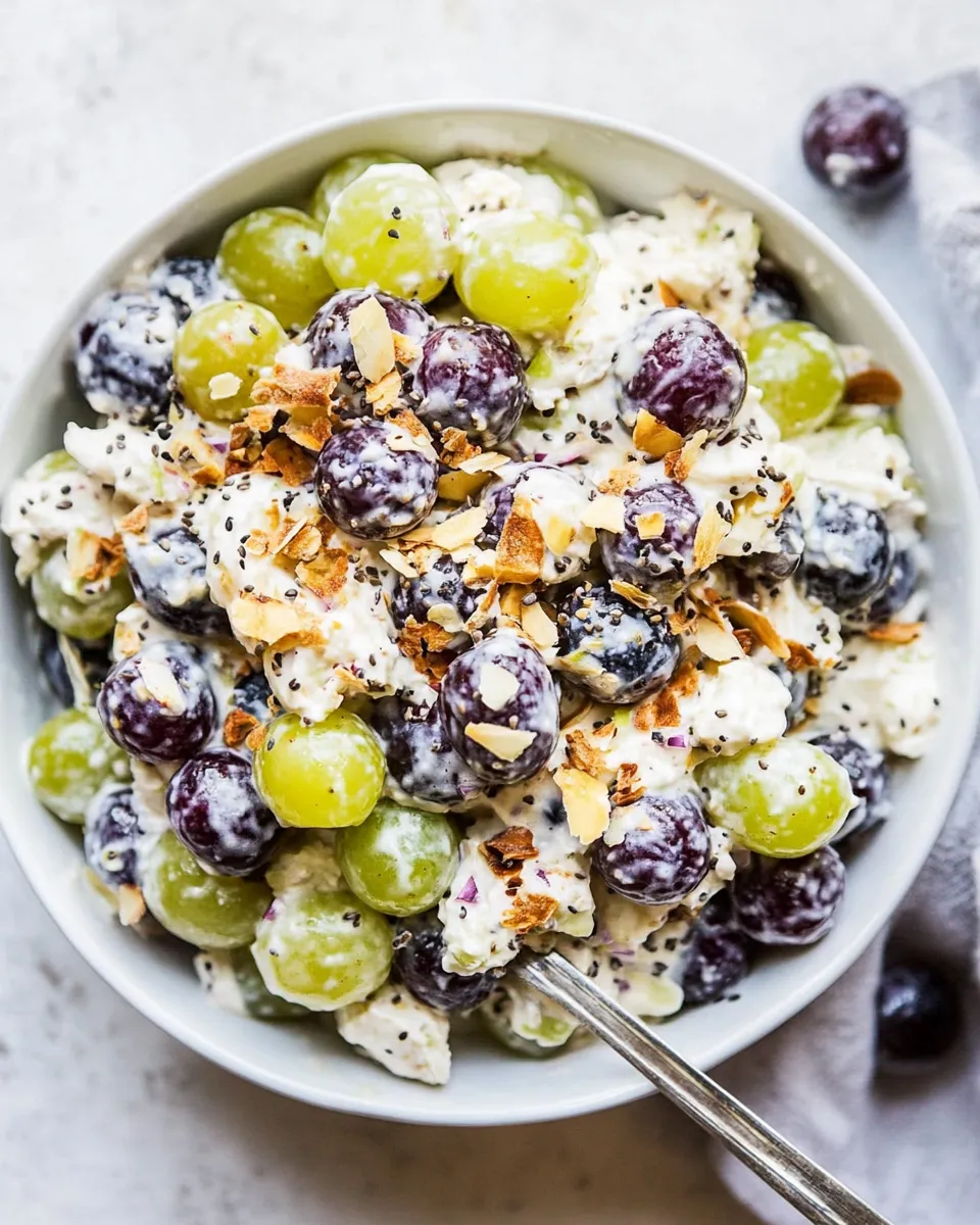 Delicious Creamy Grape Salad Recipe image