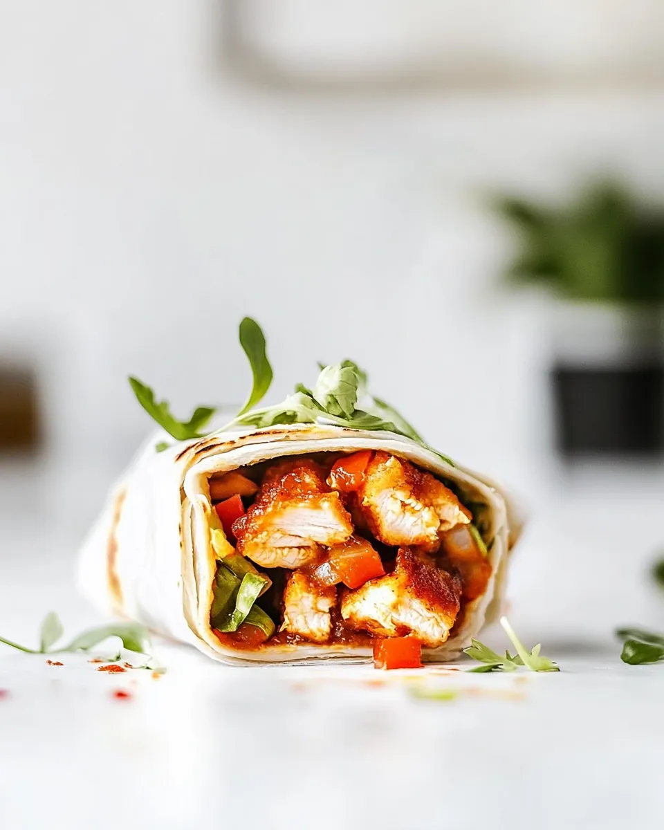 Homemade Crispy Chicken Wraps recipe photo