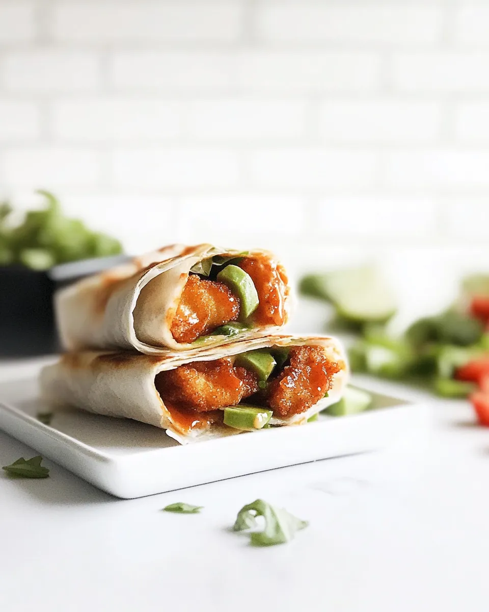 Easy Crispy Chicken Wraps image
