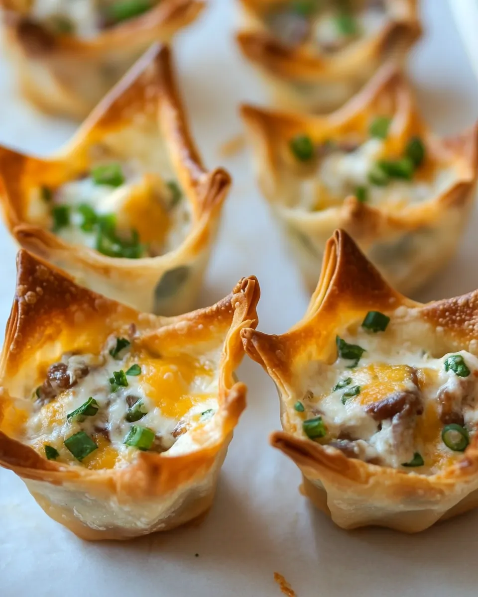 Homemade Crispy Southwestern Cream Cheese Wonton Cups photo