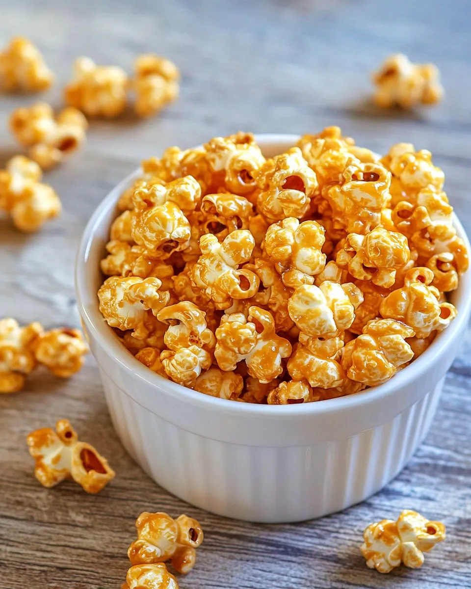 Easy Crunch and Munch Caramel Popcorn shot