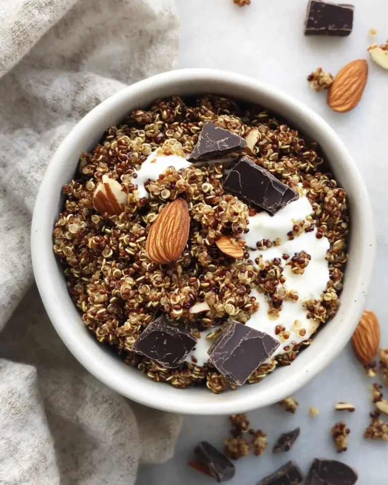 Perfect Crunchy Quinoa, Toasted Almond and Dark Chocolate Brown Butter Granola. image