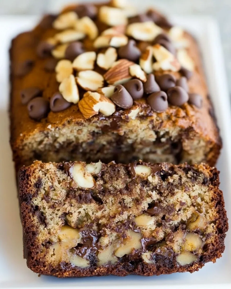 Classic Dark Chocolate Chip & Walnut Banana Bread image