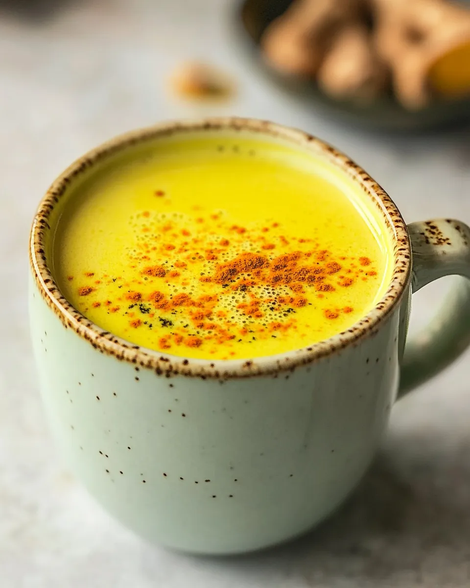 Quick Delicious Anti-inflammatory Turmeric Latte shot