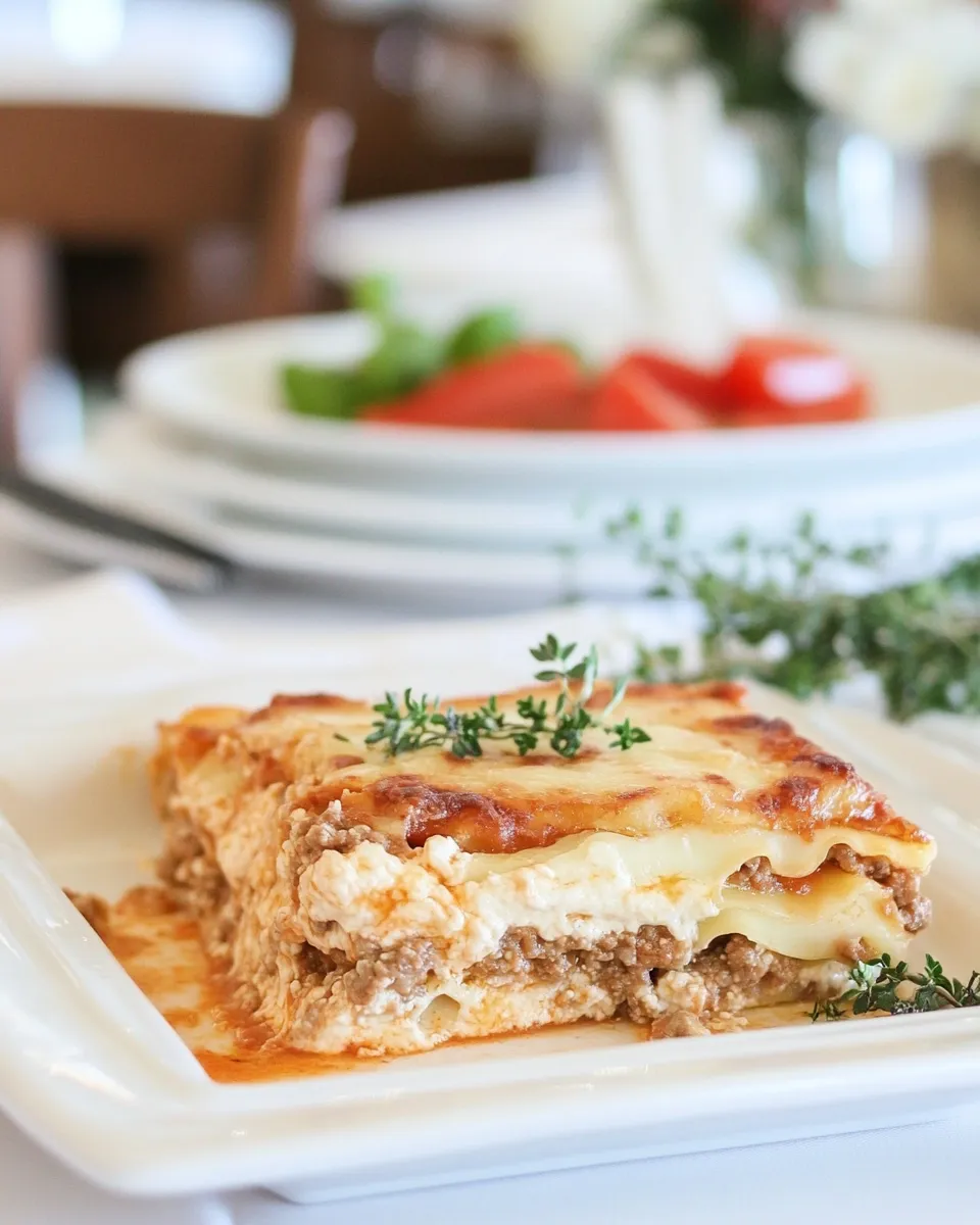 Classic Dominican-Style 3 Cheese and Beef Lasagna image