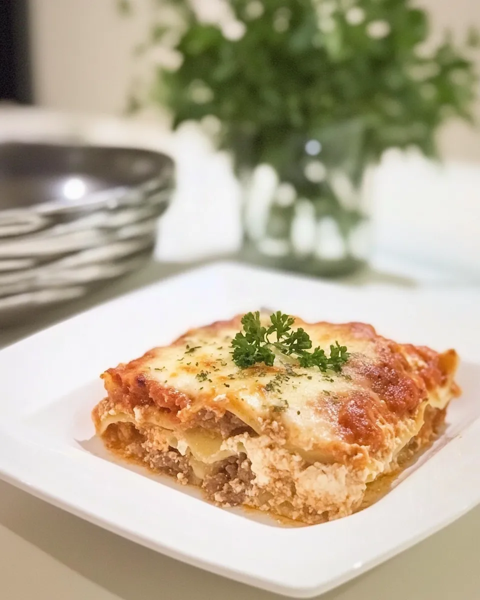 Delicious Dominican-Style 3 Cheese and Beef Lasagna shot