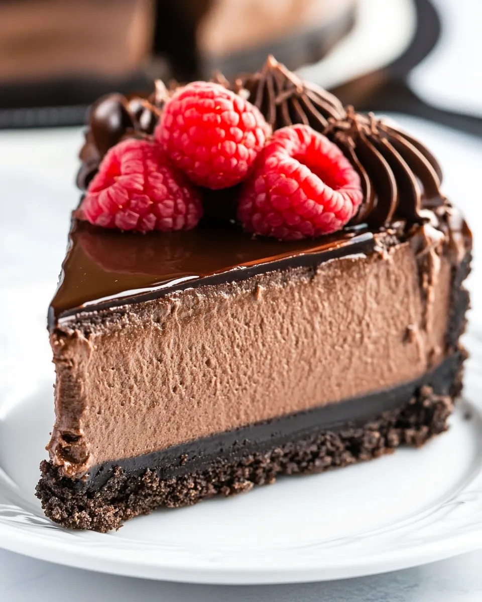 Homemade Double Chocolate Cheesecake Recipe photo