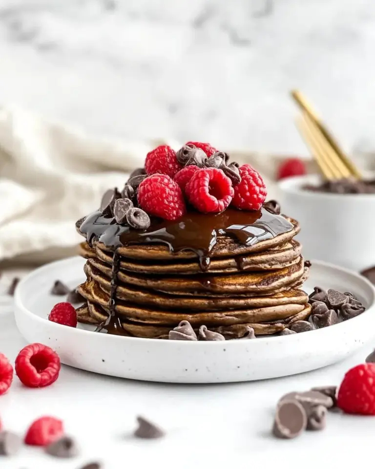Homemade Double Chocolate Pancakes photo