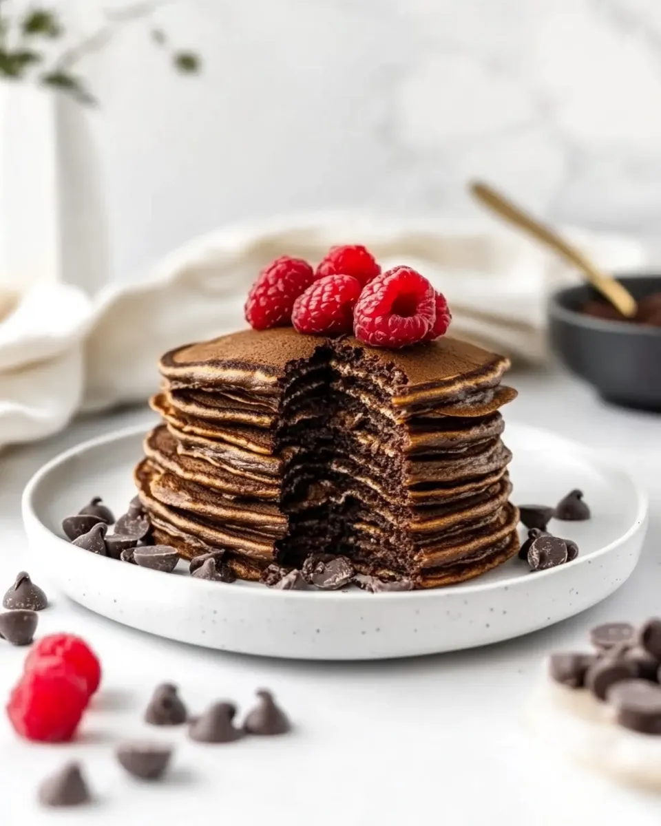 Classic Double Chocolate Pancakes image