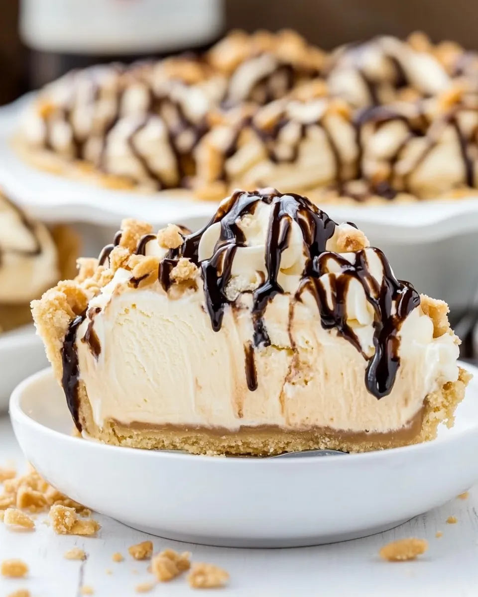 Easy Dulce de Leche Ice Cream Pie shot