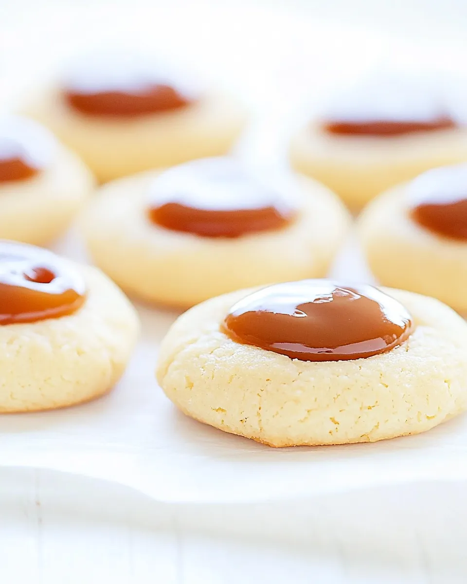 Classic Dulce de Leche Shortbread Thumbprint Cookies image