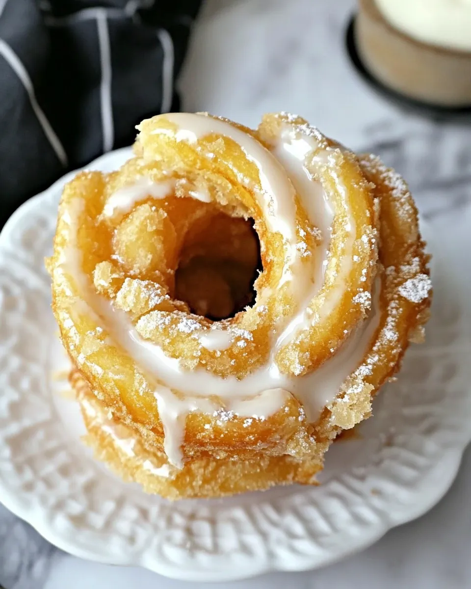 Homemade Dunkin Donuts French Cruller (Copycat) recipe image