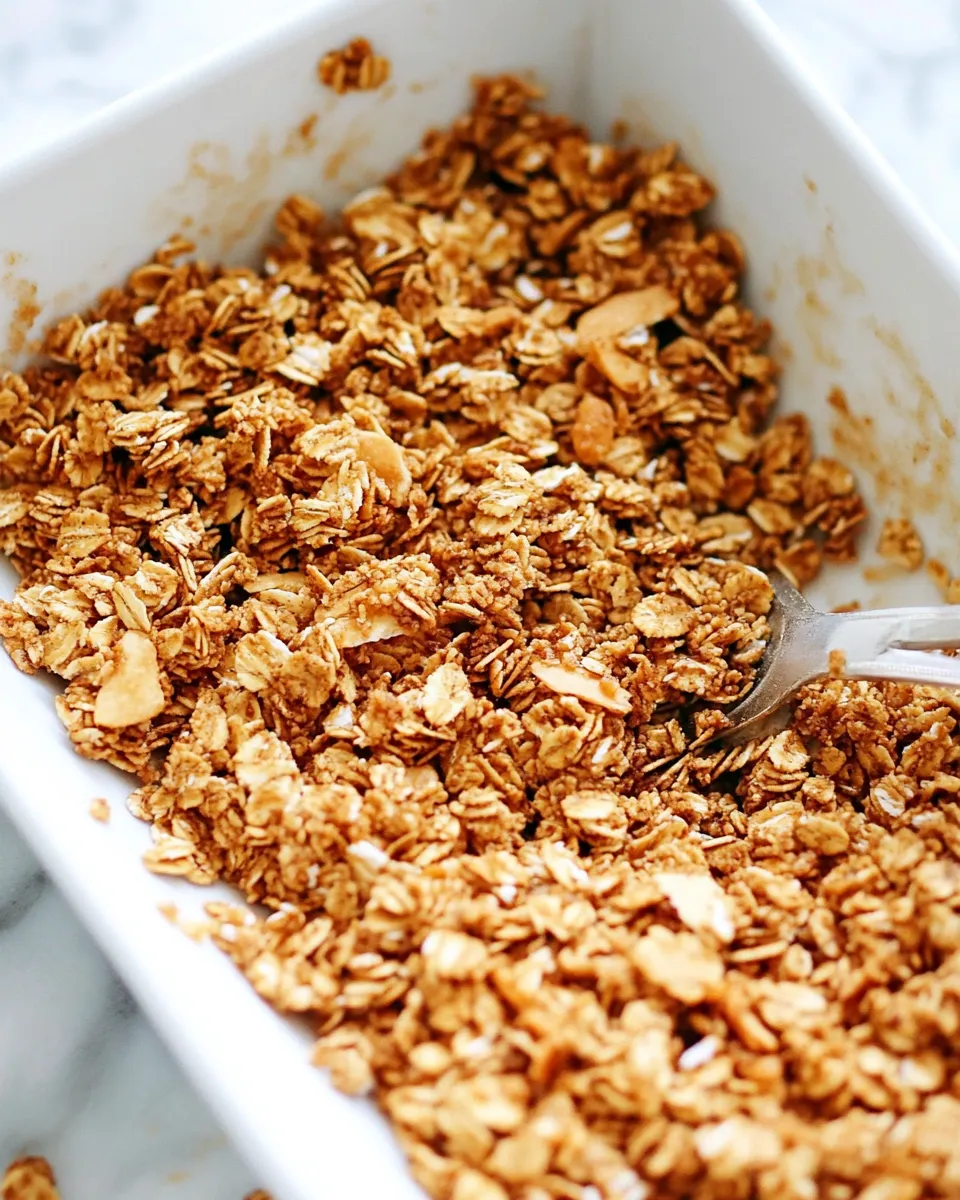 Delicious Easy 3-Ingredient Granola shot