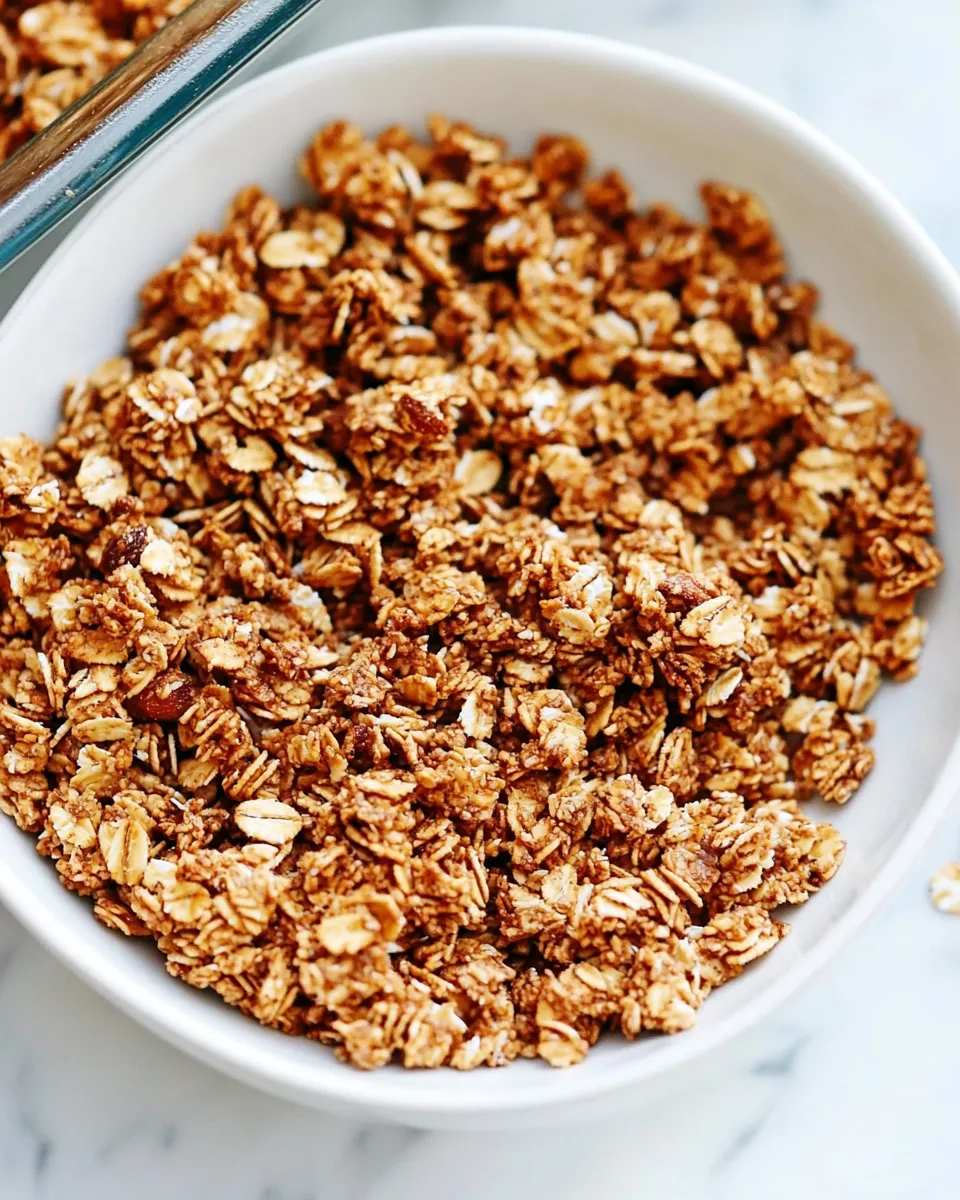 Quick Easy 3-Ingredient Granola recipe photo