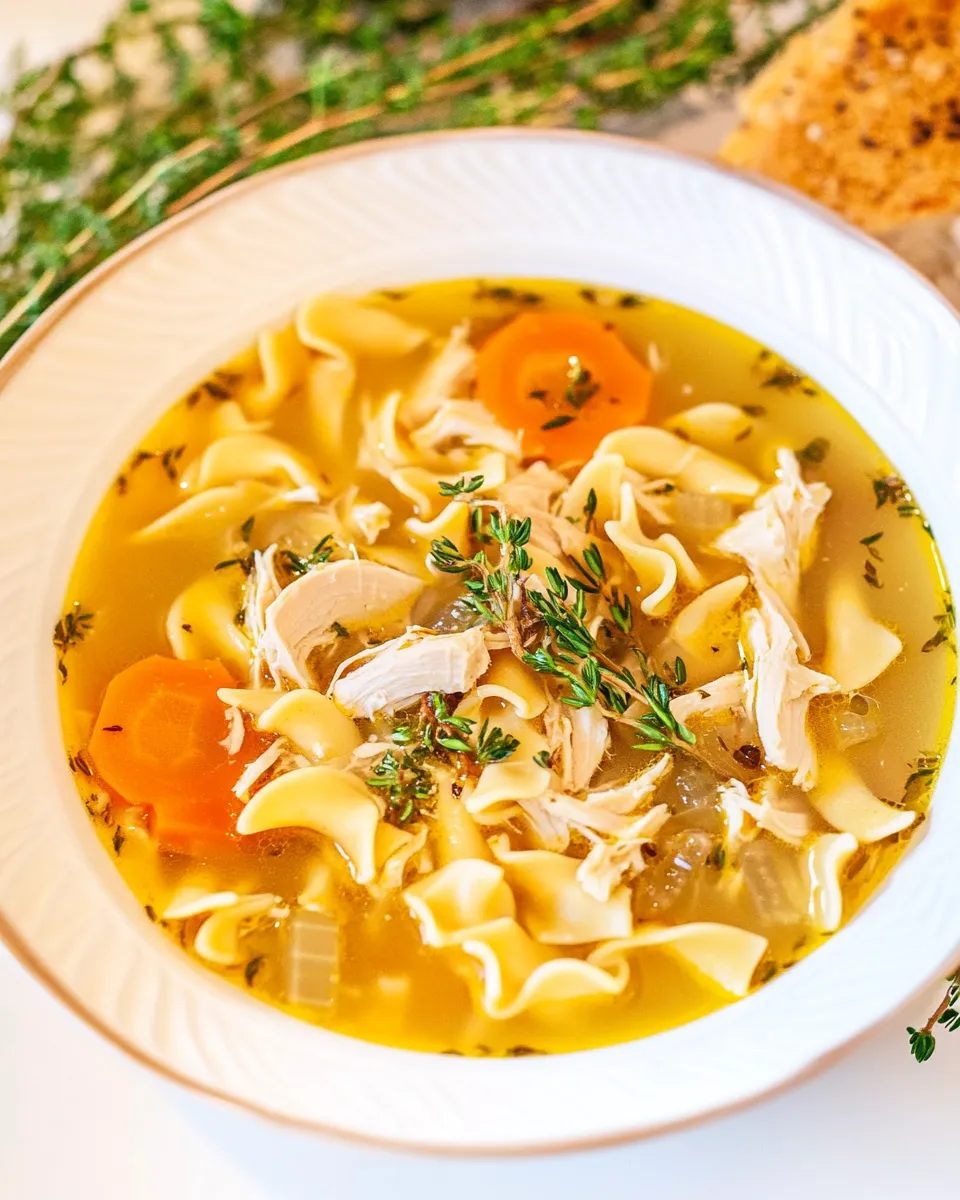 Delicious Easy 30-Minute Homemade Chicken Noodle Soup recipe photo