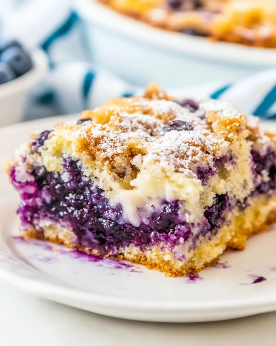 Quick Easy Blueberry Pie Coffee Cake shot