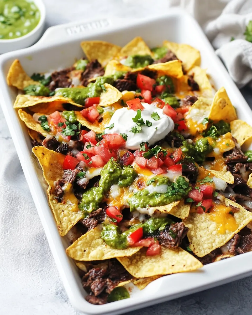 Homemade Easy Carne Asada Nachos photo