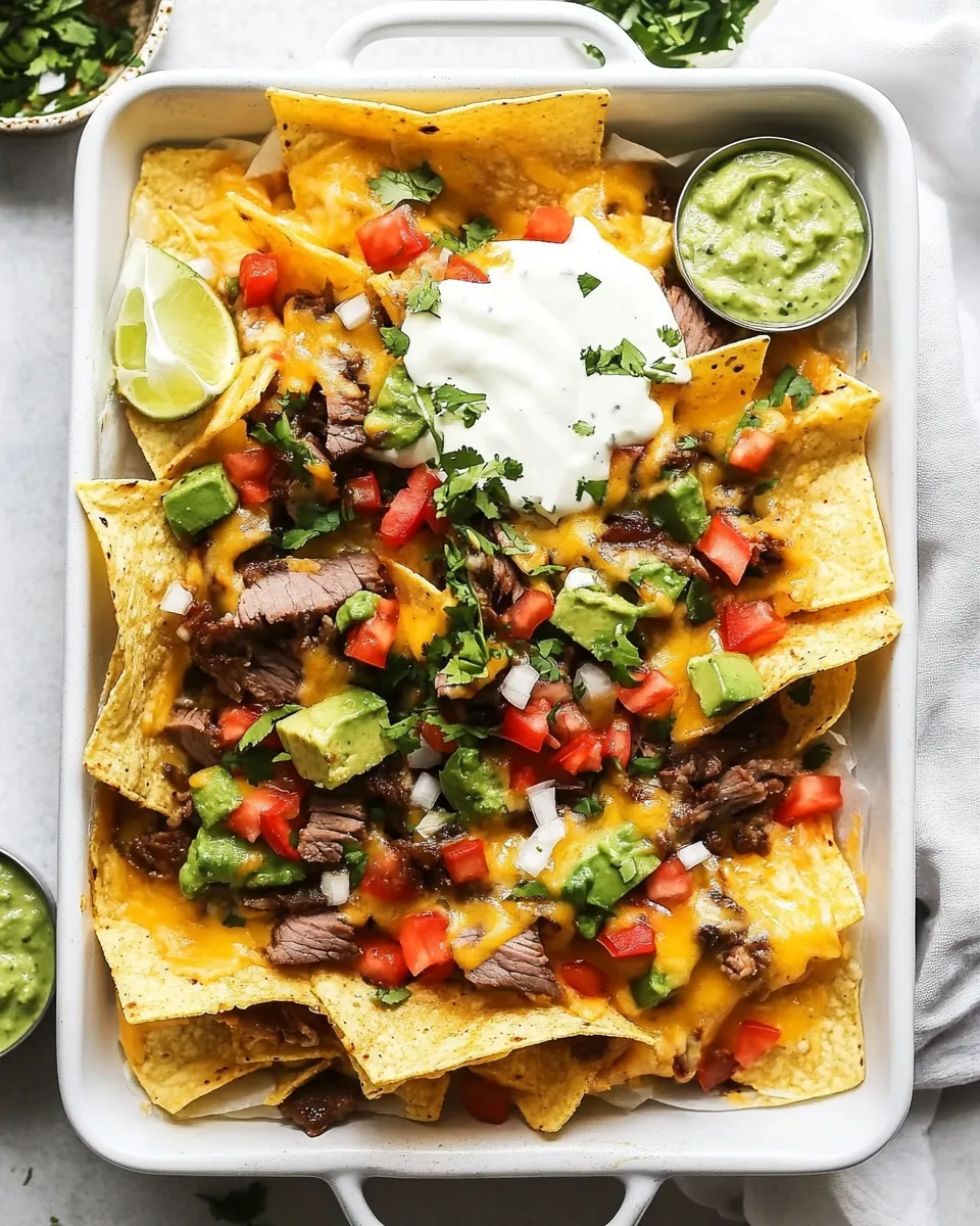 Tasty Easy Carne Asada Nachos dish photo