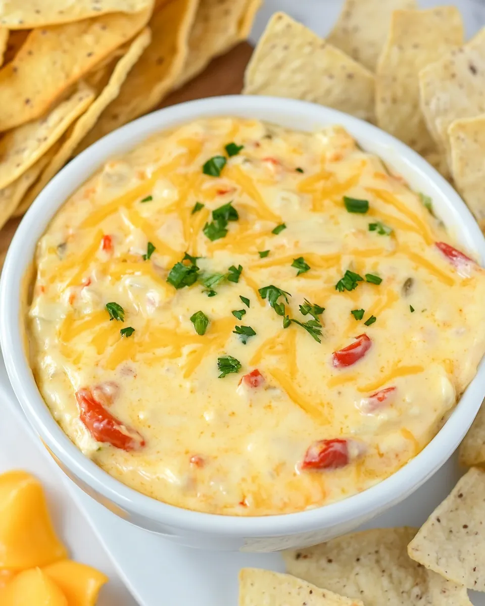 Quick Easy Cheese Rotel Dip Recipe (2 Ingredients Only!) recipe image